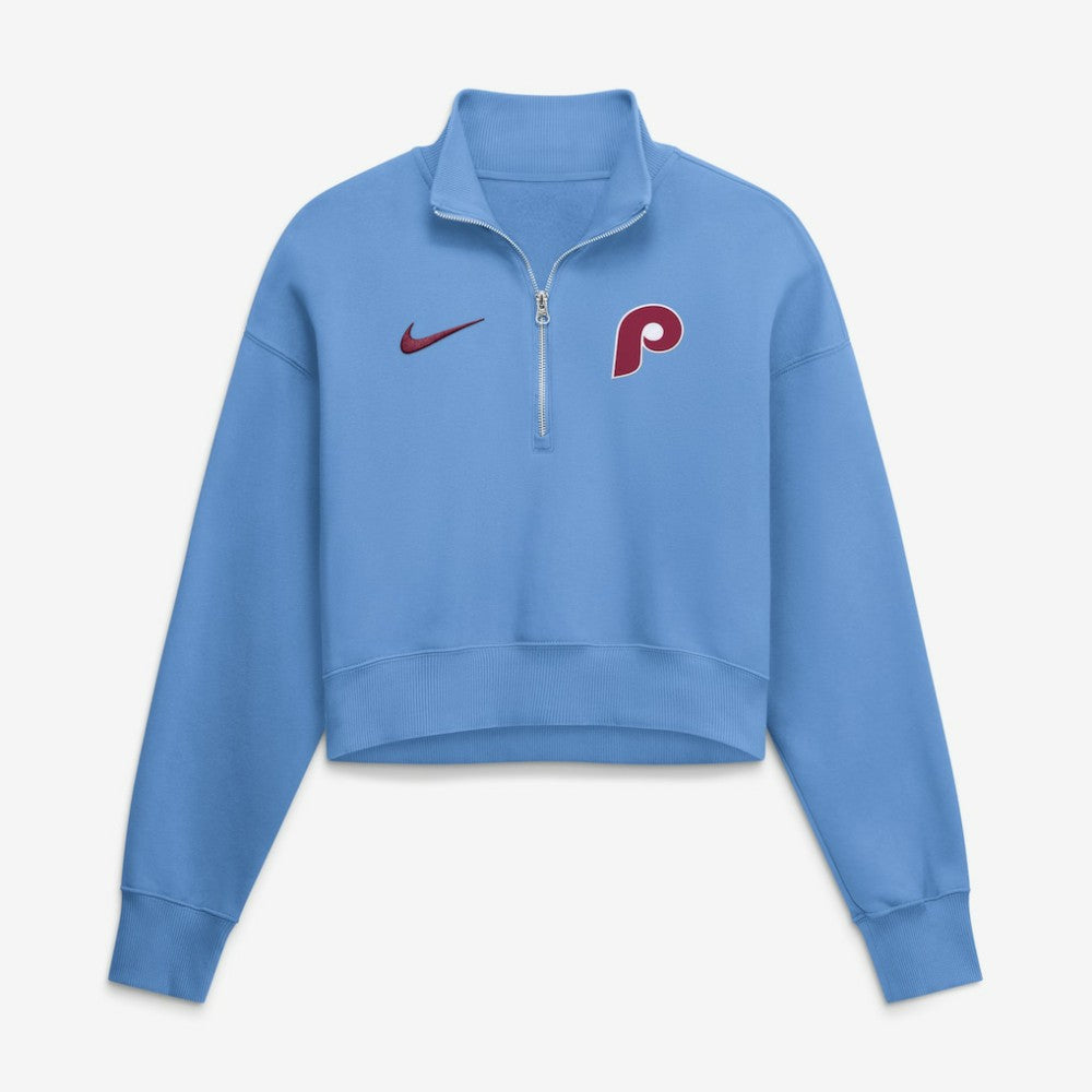 Philadelphia Phillies Nike Women's Primetime Phoenix Fleece Half-Zip Sweatshirt Near Me