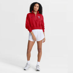 Texas Rangers Nike Women's Primetime Phoenix Fleece Half-Zip Sweatshirt for sale