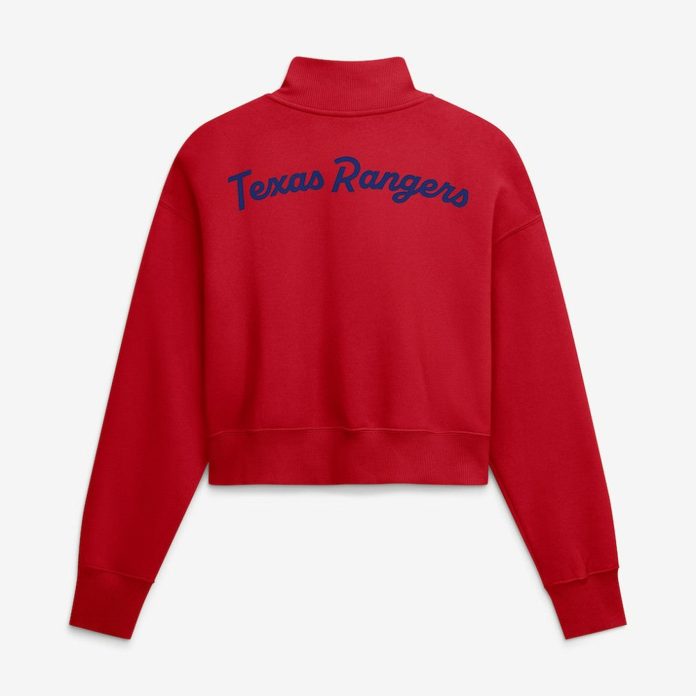 Texas Rangers Nike Women's Primetime Phoenix Fleece Half-Zip Sweatshirt for sale