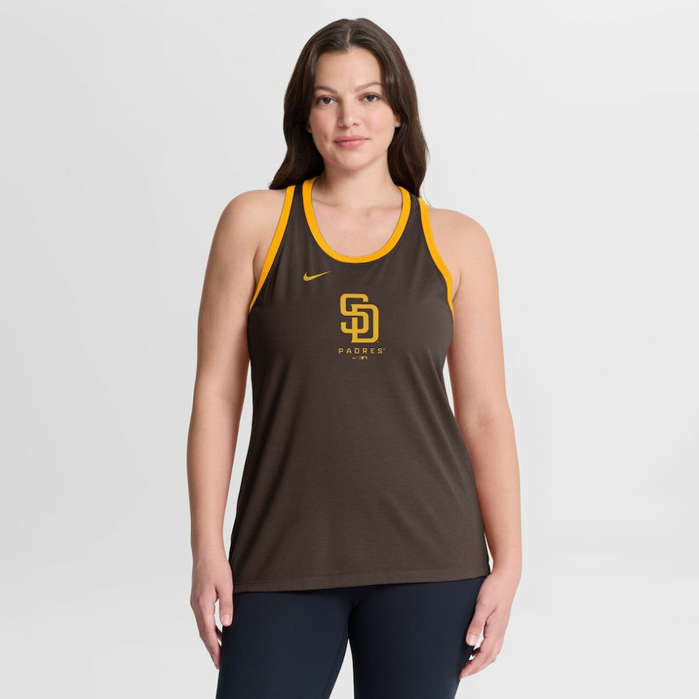 San Diego Padres Nike Women's Tri-Blend Dri-FIT Racerback Tank Top for sale