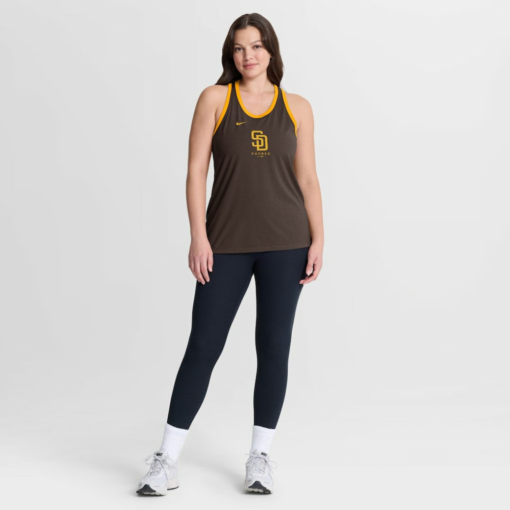 San Diego Padres Nike Women's Tri-Blend Dri-FIT Racerback Tank Top for sale