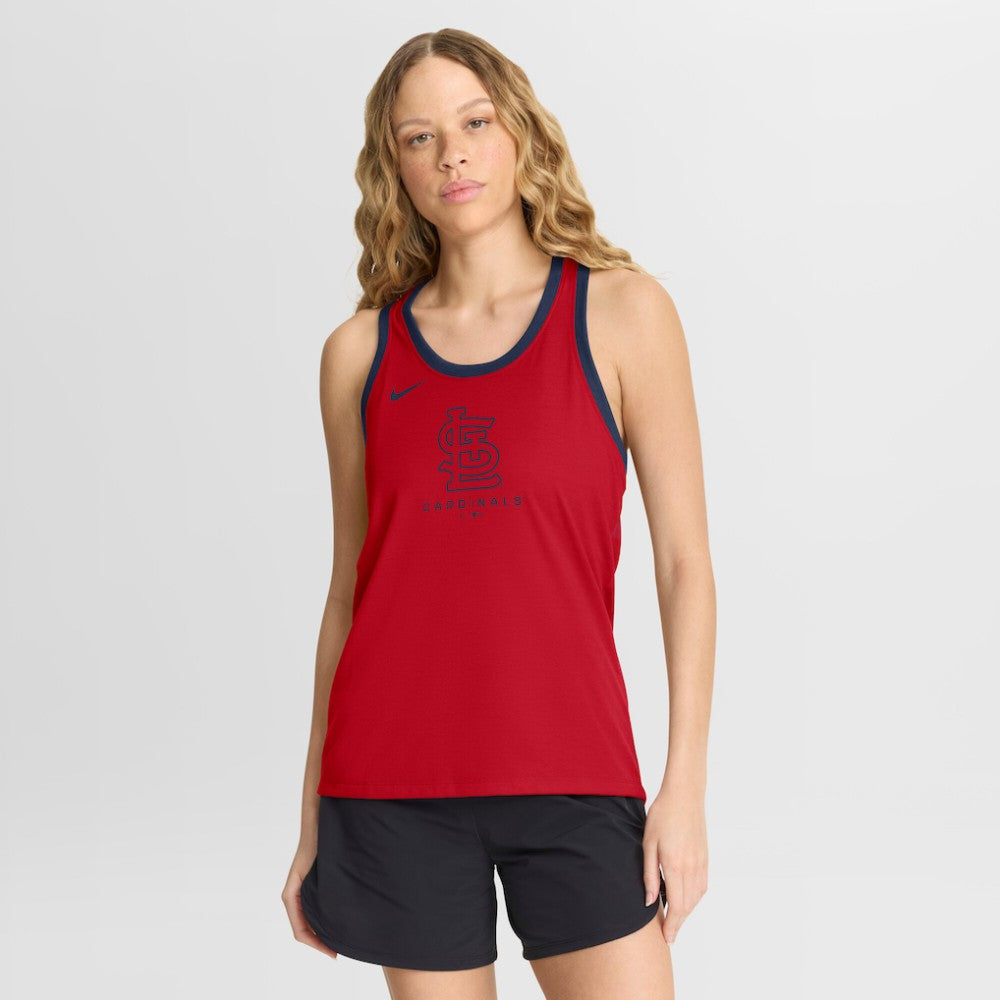 St. Louis Cardinals Nike Women's Tri-Blend Dri-FIT Racerback Tank Top Near Me