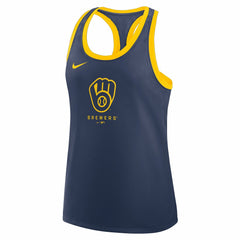 Milwaukee Brewers Nike Women's Tri-Blend Dri-FIT Racerback Tank Top Online