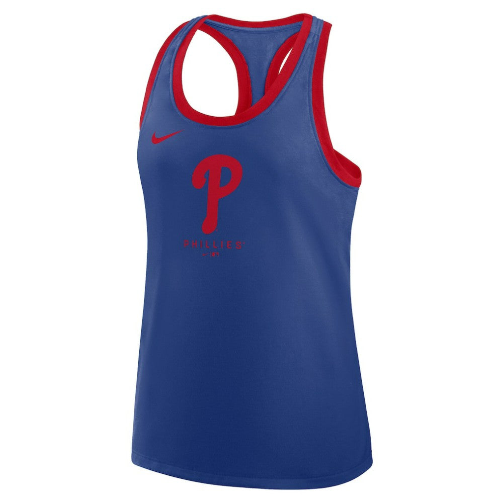 Philadelphia Phillies Nike Women's Tri-Blend Dri-FIT Racerback Tank Top Discount