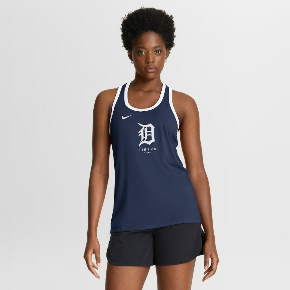 Detroit Tigers Nike Women's Tri-Blend Dri-FIT Racerback Tank Top Sale