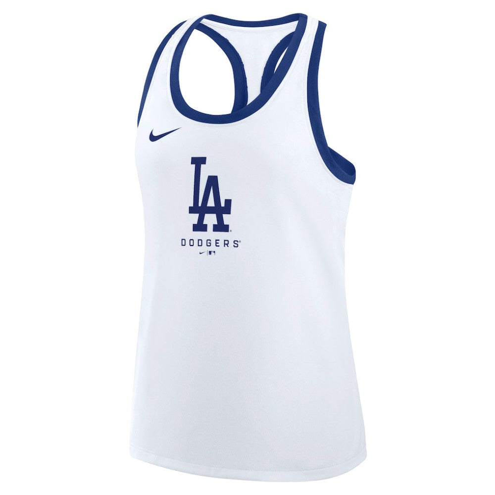 Los Angeles Dodgers Nike Women's Tri-Blend Dri-FIT Racerback Tank Top for sale