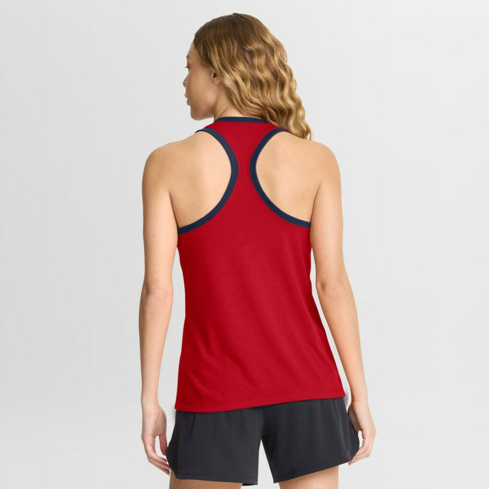 Atlanta Braves Nike Women's Tri-Blend Dri-FIT Racerback Tank Top Discount