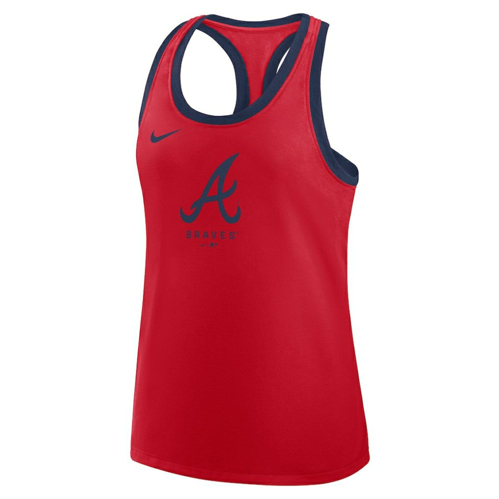 Atlanta Braves Nike Women's Tri-Blend Dri-FIT Racerback Tank Top Discount