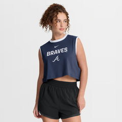 Atlanta Braves Nike Women's Primetime Loose Dri-FIT Cropped Tank Top Near Me