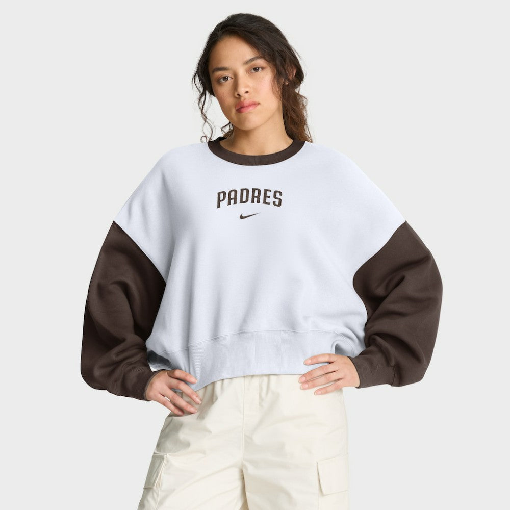 San Diego Padres Nike Women's Oversized High Hip Fleece Sweatshirt Sale
