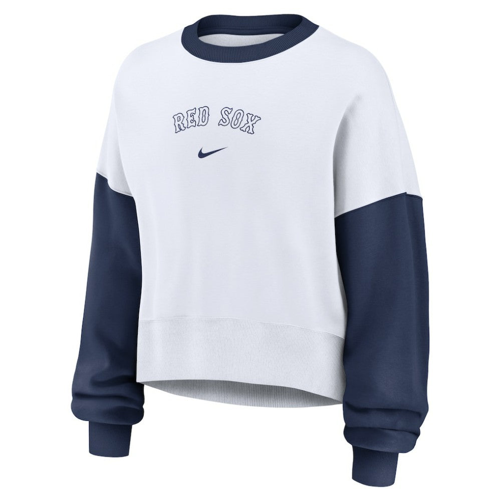 Boston Red Sox Nike Women's Oversized High Hip Fleece Sweatshirt for sale