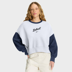 Detroit Tigers Nike Women's Oversized High Hip Fleece Sweatshirt for sale