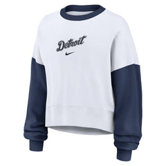 Detroit Tigers Nike Women's Oversized High Hip Fleece Sweatshirt for sale