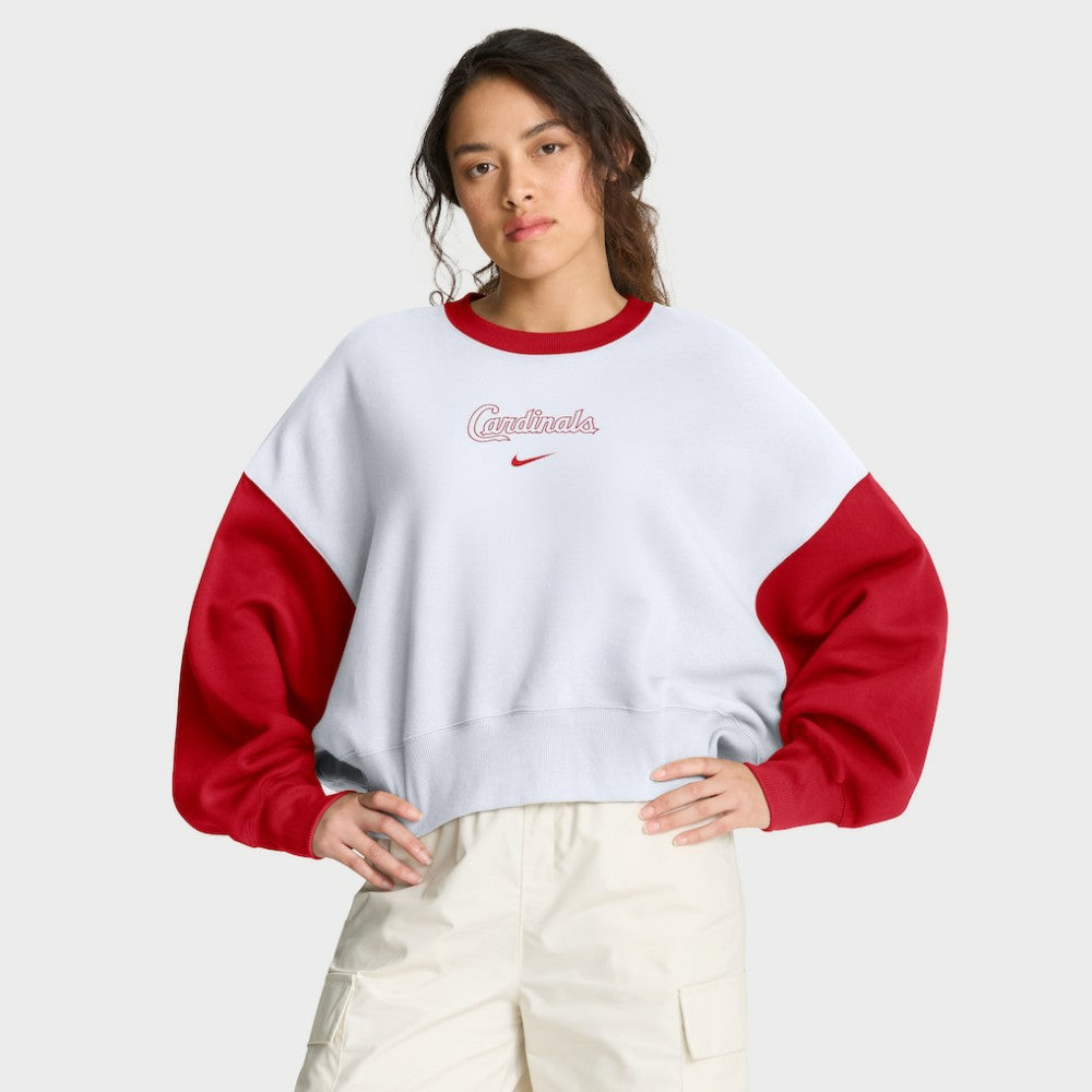 St. Louis Cardinals Nike Women's Oversized High Hip Fleece Sweatshirt Online