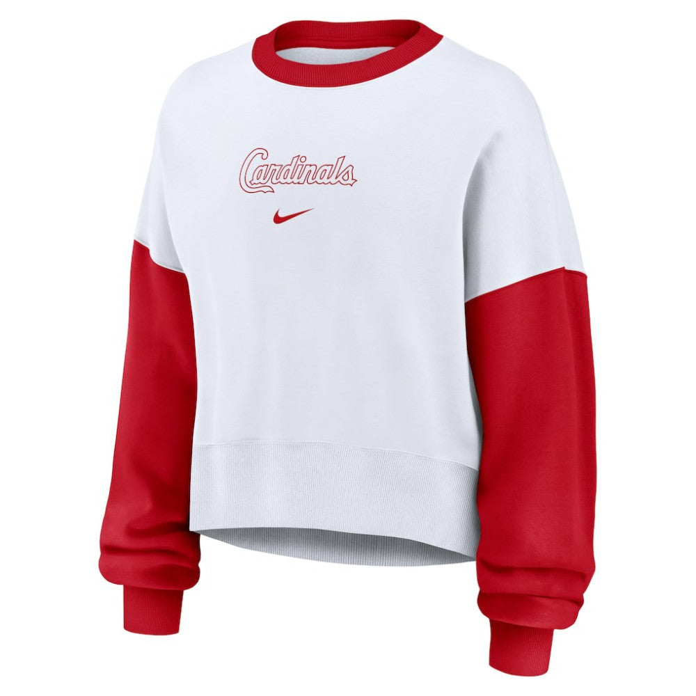 St. Louis Cardinals Nike Women's Oversized High Hip Fleece Sweatshirt Online