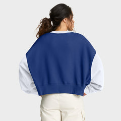 New York Mets Nike Women's Oversized High Hip Fleece Sweatshirt for sale