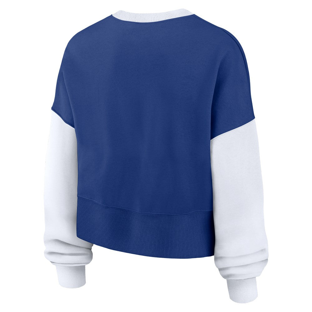 New York Mets Nike Women's Oversized High Hip Fleece Sweatshirt for sale