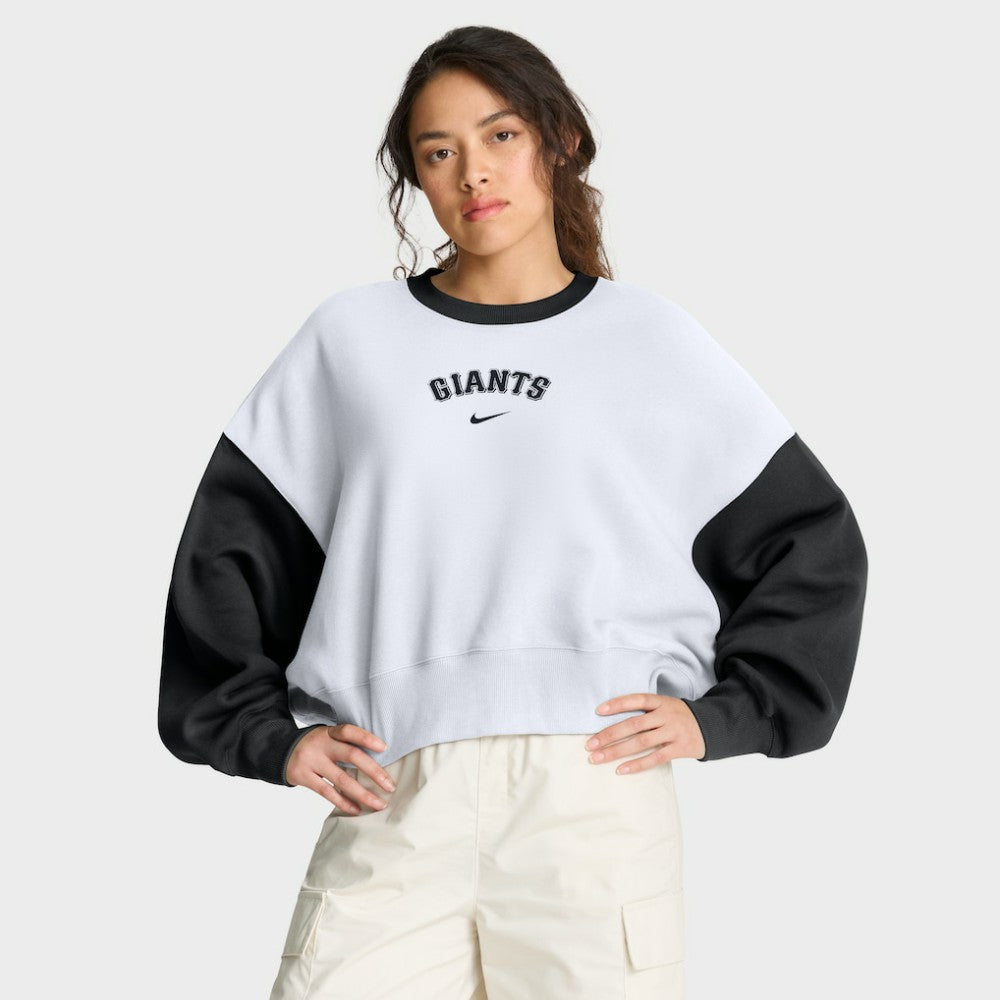 San Francisco Giants Nike Women's Oversized High Hip Fleece Sweatshirt Discount