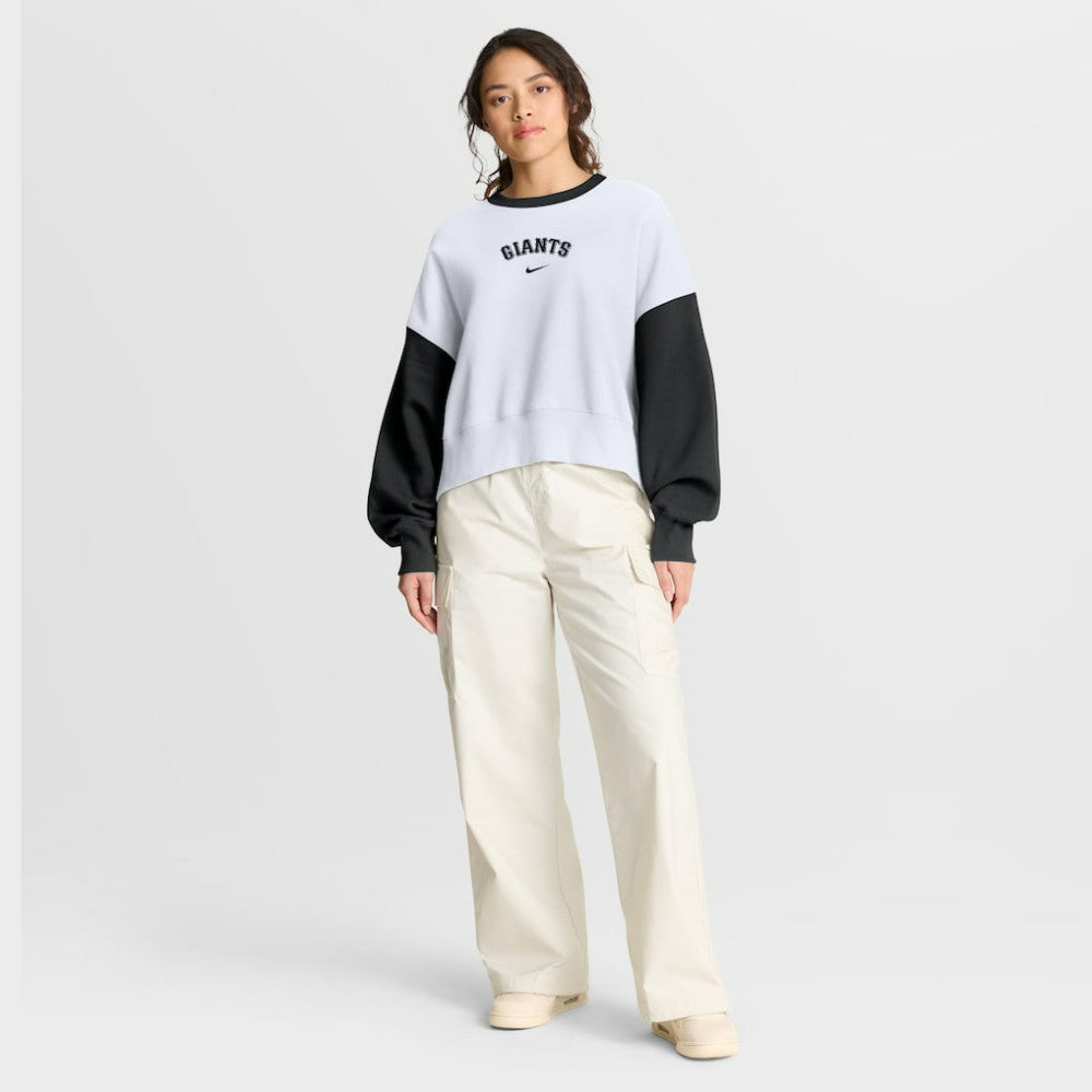 San Francisco Giants Nike Women's Oversized High Hip Fleece Sweatshirt Discount