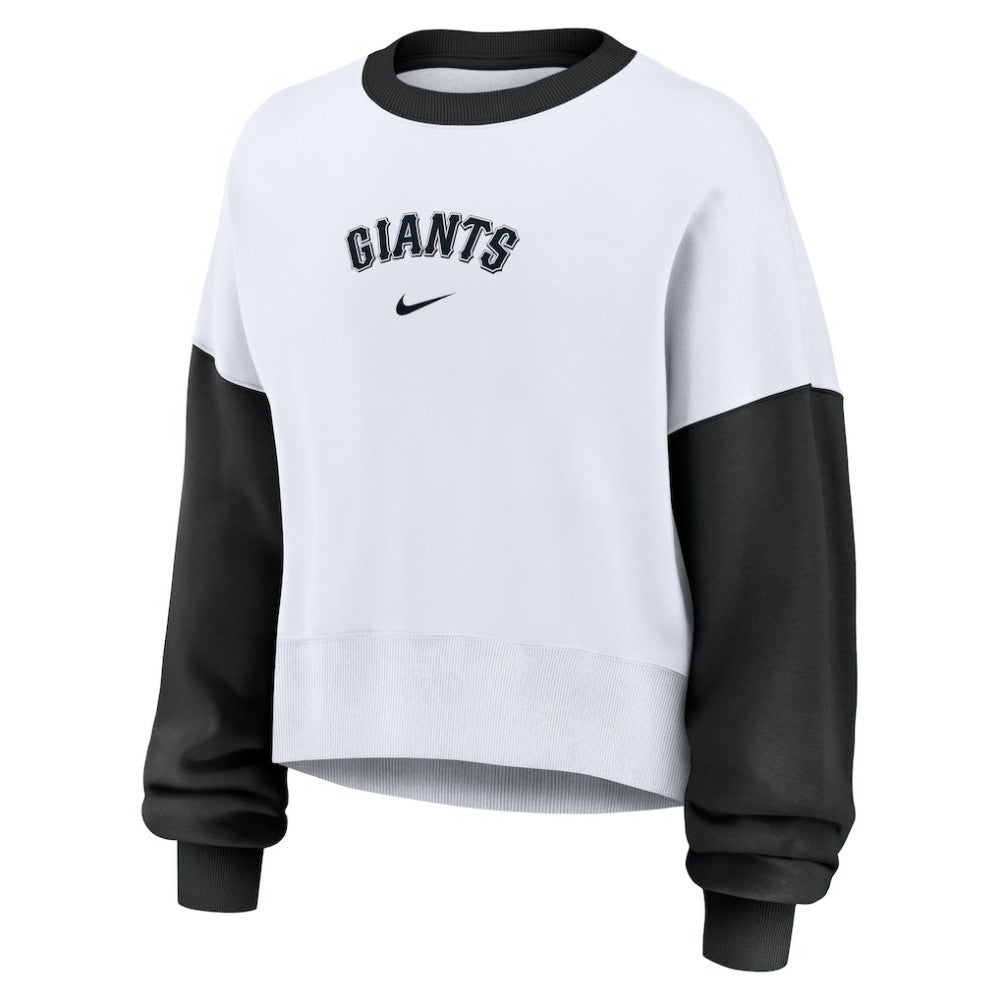 San Francisco Giants Nike Women's Oversized High Hip Fleece Sweatshirt Discount