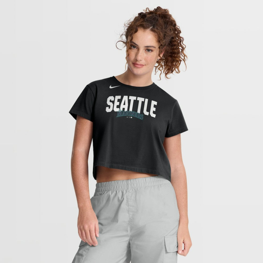 Seattle Mariners Nike Women's Mod Cropped T-Shirt Outlet