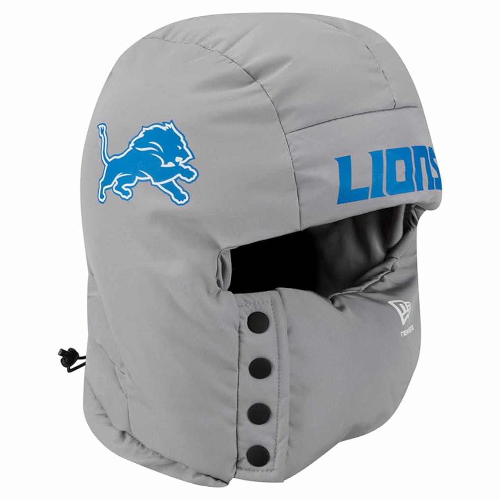 Detroit Lions New Era Puffer Balaclava - Gray - NFL