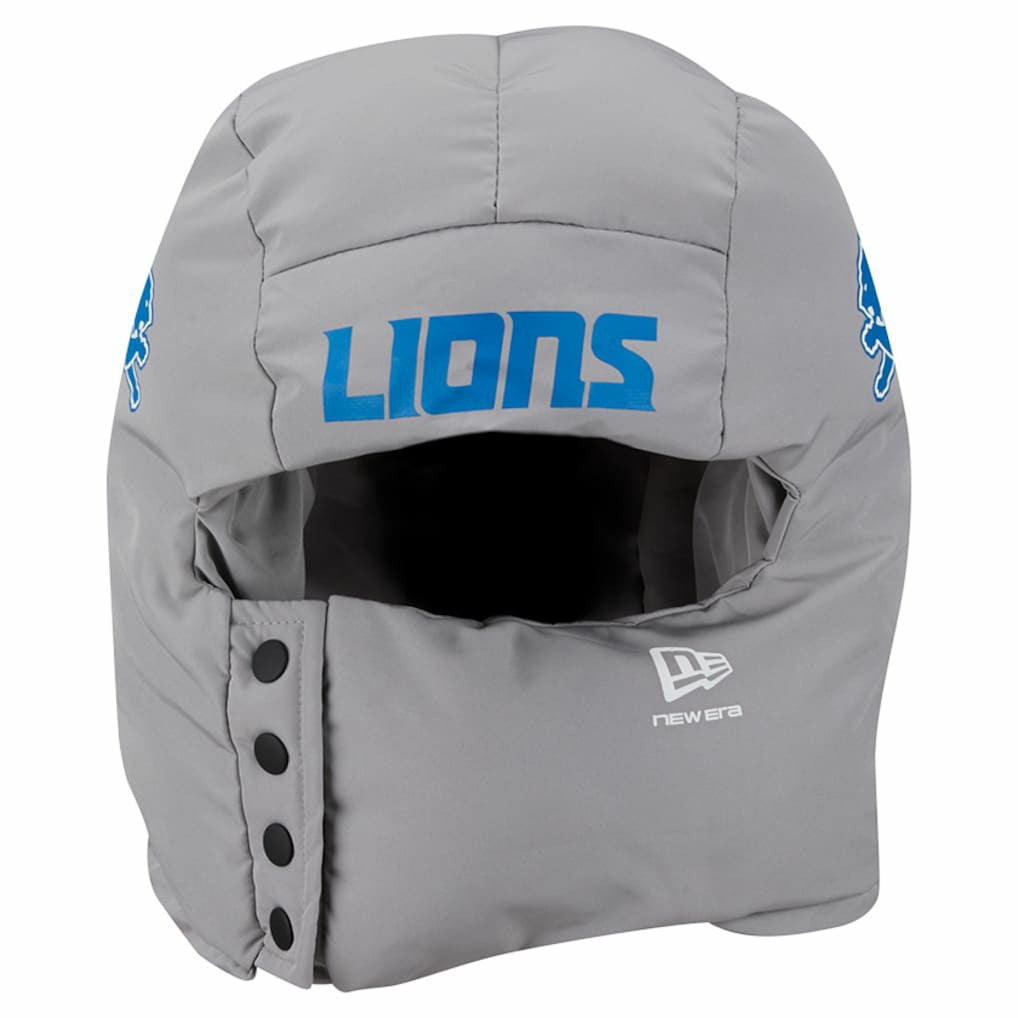 Detroit Lions New Era Puffer Balaclava - Gray - NFL