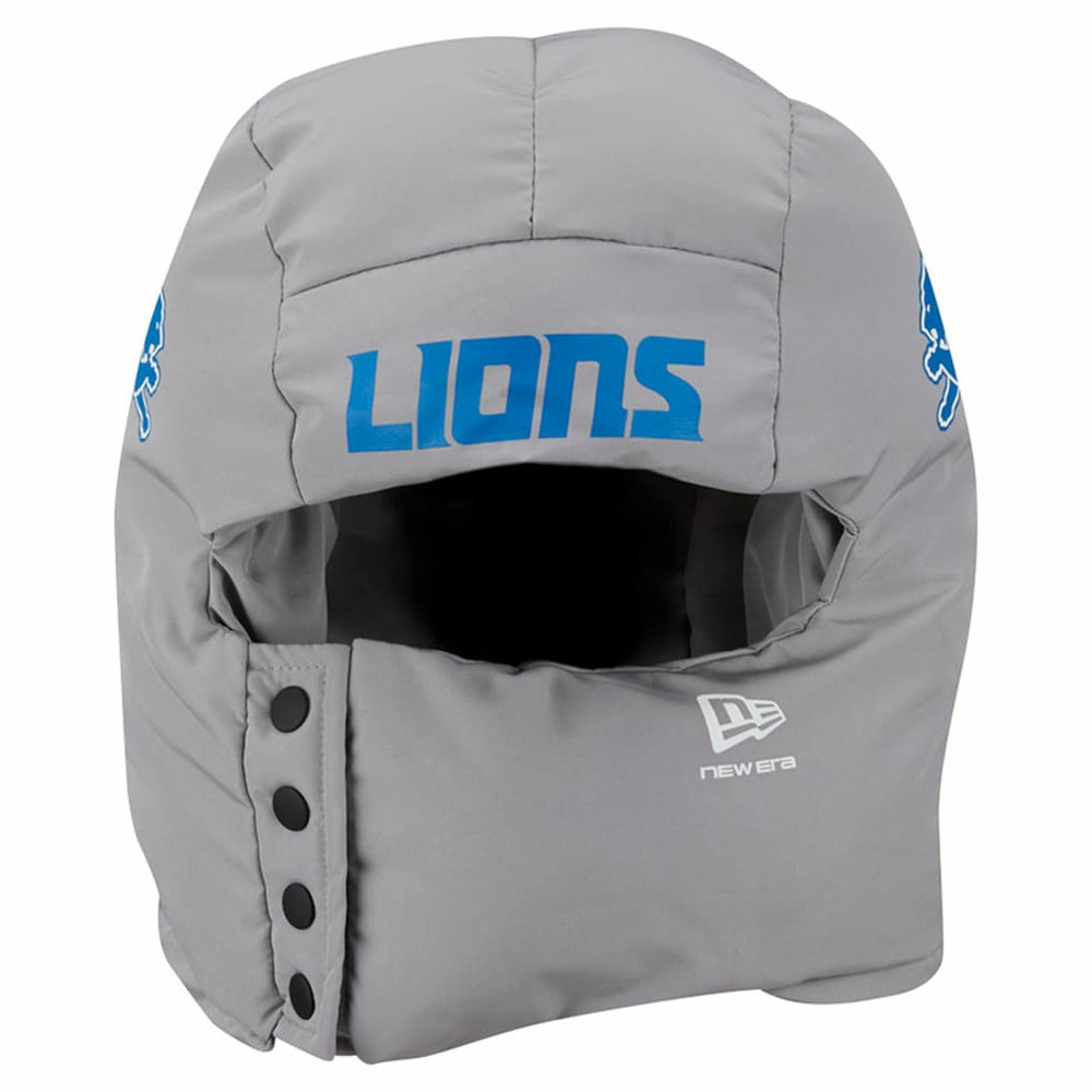 Detroit Lions New Era Puffer Balaclava - Gray - NFL