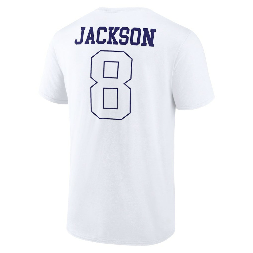 Lamar Jackson Baltimore Ravens Tonal Name & Number T-Shirt - White - NFL