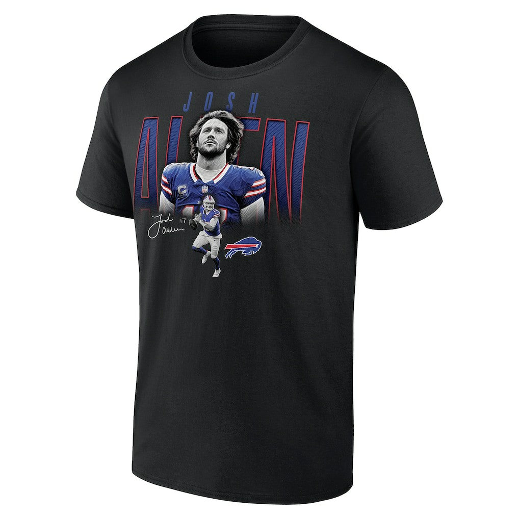 Josh Allen Buffalo Bills Humble Shadow Player T-Shirt - Black - NFL
