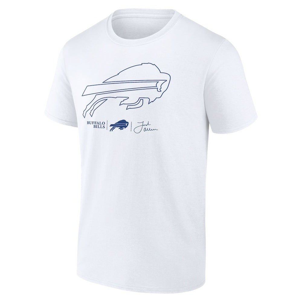 Josh Allen Buffalo Bills Tonal Name & Number T-Shirt - White - NFL