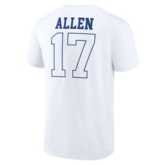 Josh Allen Buffalo Bills Tonal Name & Number T-Shirt - White - NFL