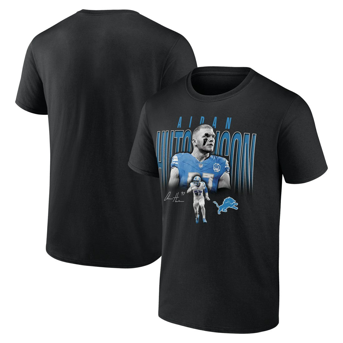 Aidan Hutchinson Detroit Lions Humble Shadow Player T-Shirt - Black - NFL