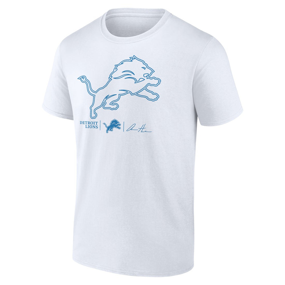 Aidan Hutchinson Detroit Lions Tonal Name & Number T-Shirt - White - NFL