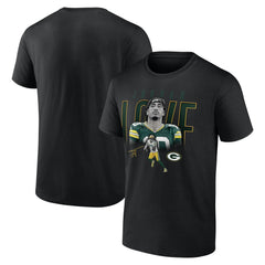 Jordan Love Green Bay Packers Humble Shadow Player T-Shirt - Black - NFL