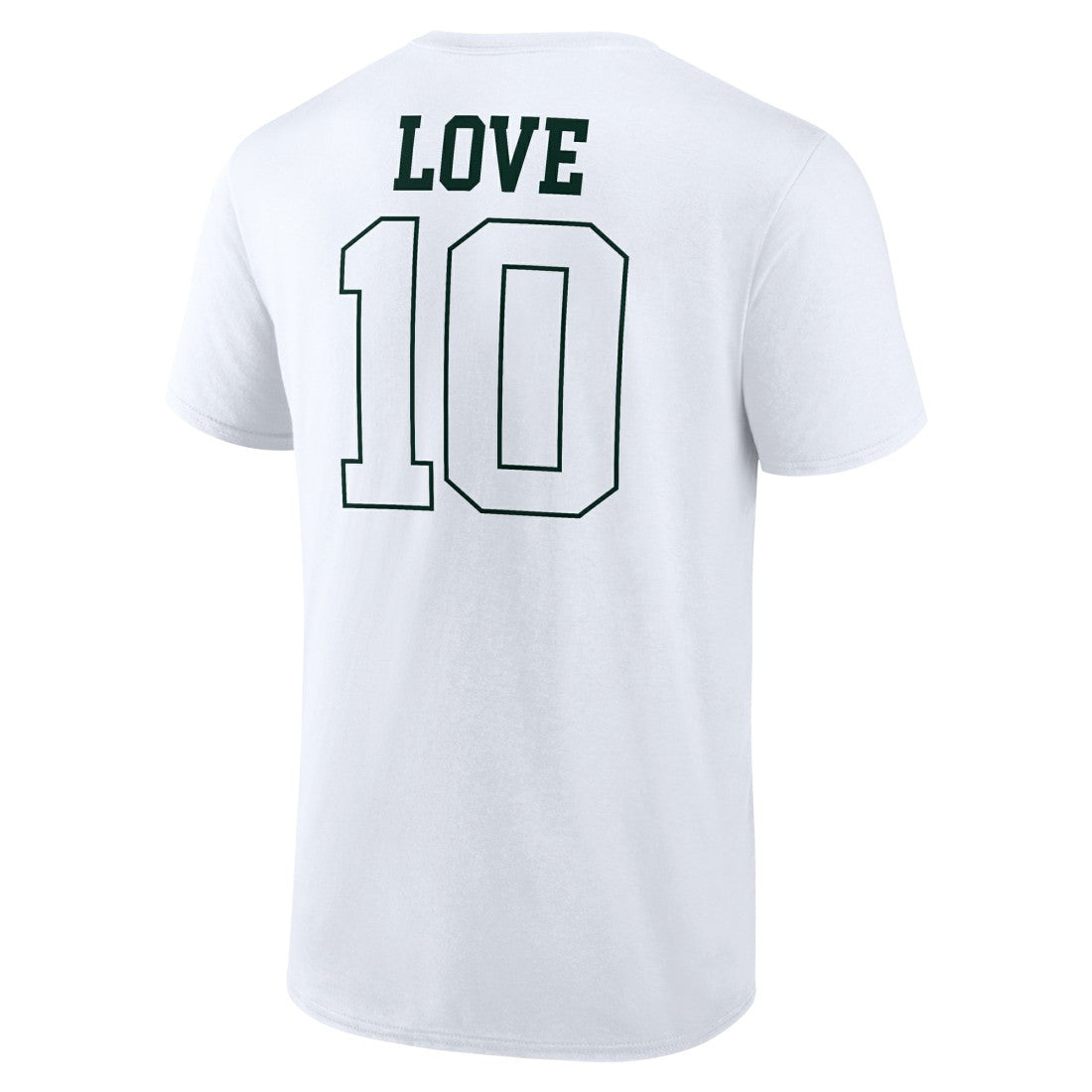 Jordan Love Green Bay Packers Tonal Name & Number T-Shirt - White - NFL