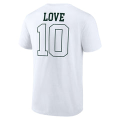 Jordan Love Green Bay Packers Tonal Name & Number T-Shirt - White - NFL