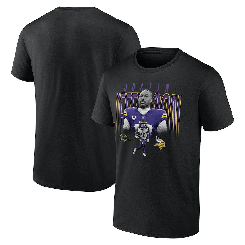 Justin Jefferson Minnesota Vikings Humble Shadow Player T-Shirt - Black - NFL