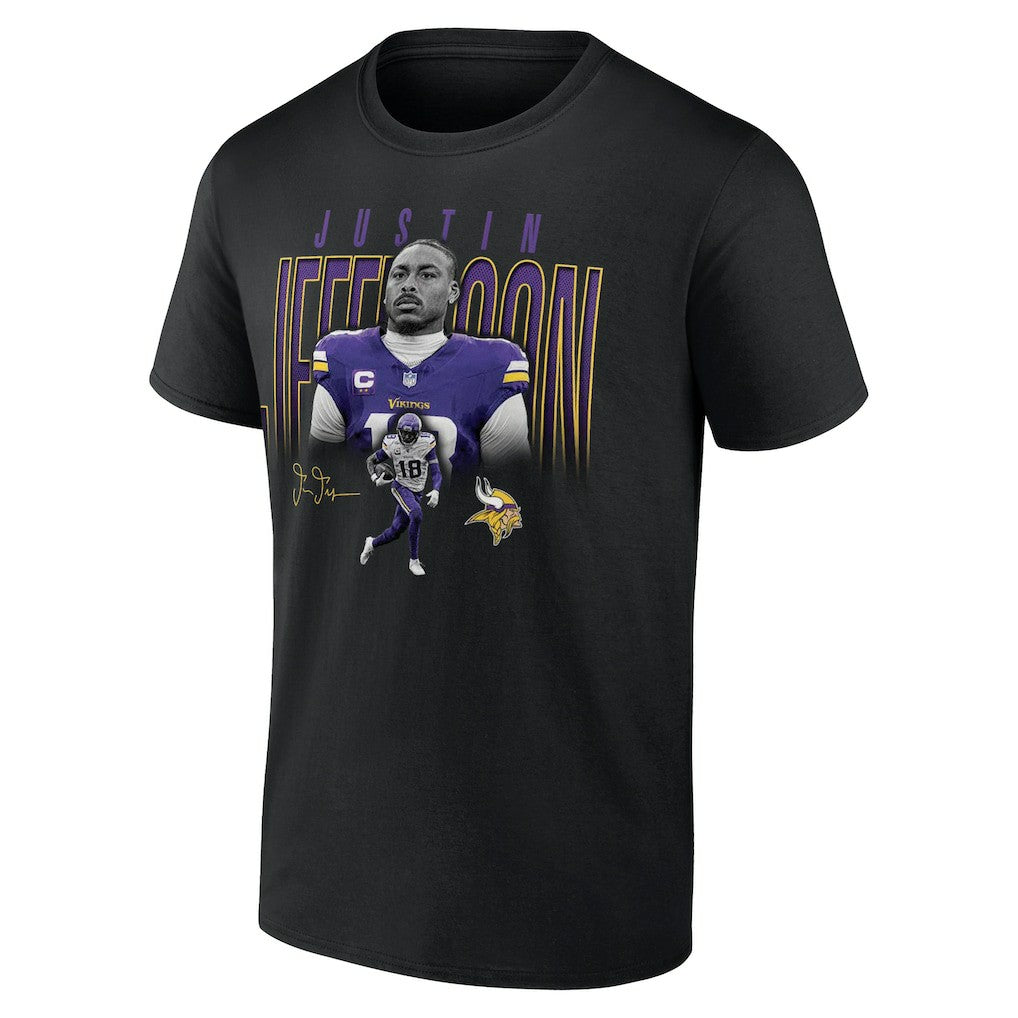 Justin Jefferson Minnesota Vikings Humble Shadow Player T-Shirt - Black - NFL