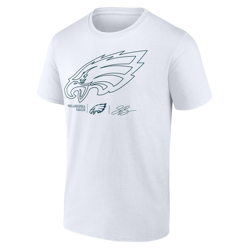 Saquon Barkley Philadelphia Eagles Tonal Name & Number T-Shirt - White - NFL