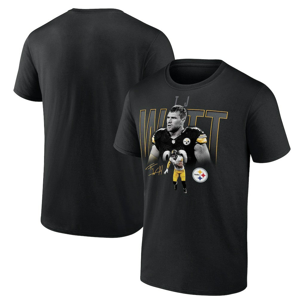 T.J. Watt Pittsburgh Steelers Humble Shadow Player T-Shirt - Black - NFL