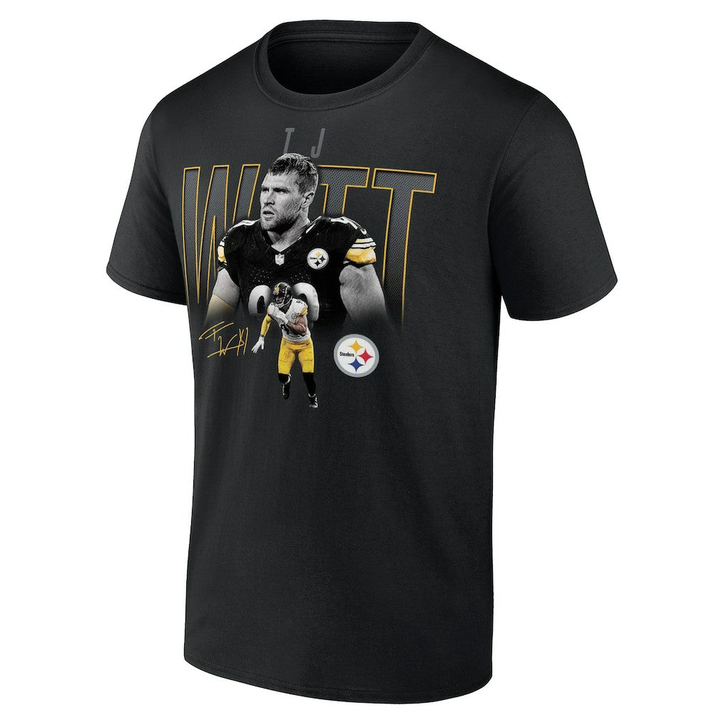 T.J. Watt Pittsburgh Steelers Humble Shadow Player T-Shirt - Black - NFL
