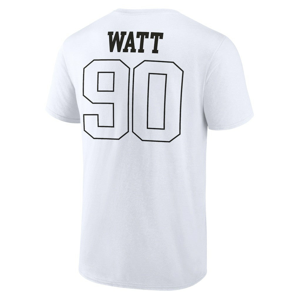 T.J. Watt Pittsburgh Steelers Tonal Name & Number T-Shirt - White - NFL