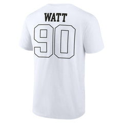 T.J. Watt Pittsburgh Steelers Tonal Name & Number T-Shirt - White - NFL