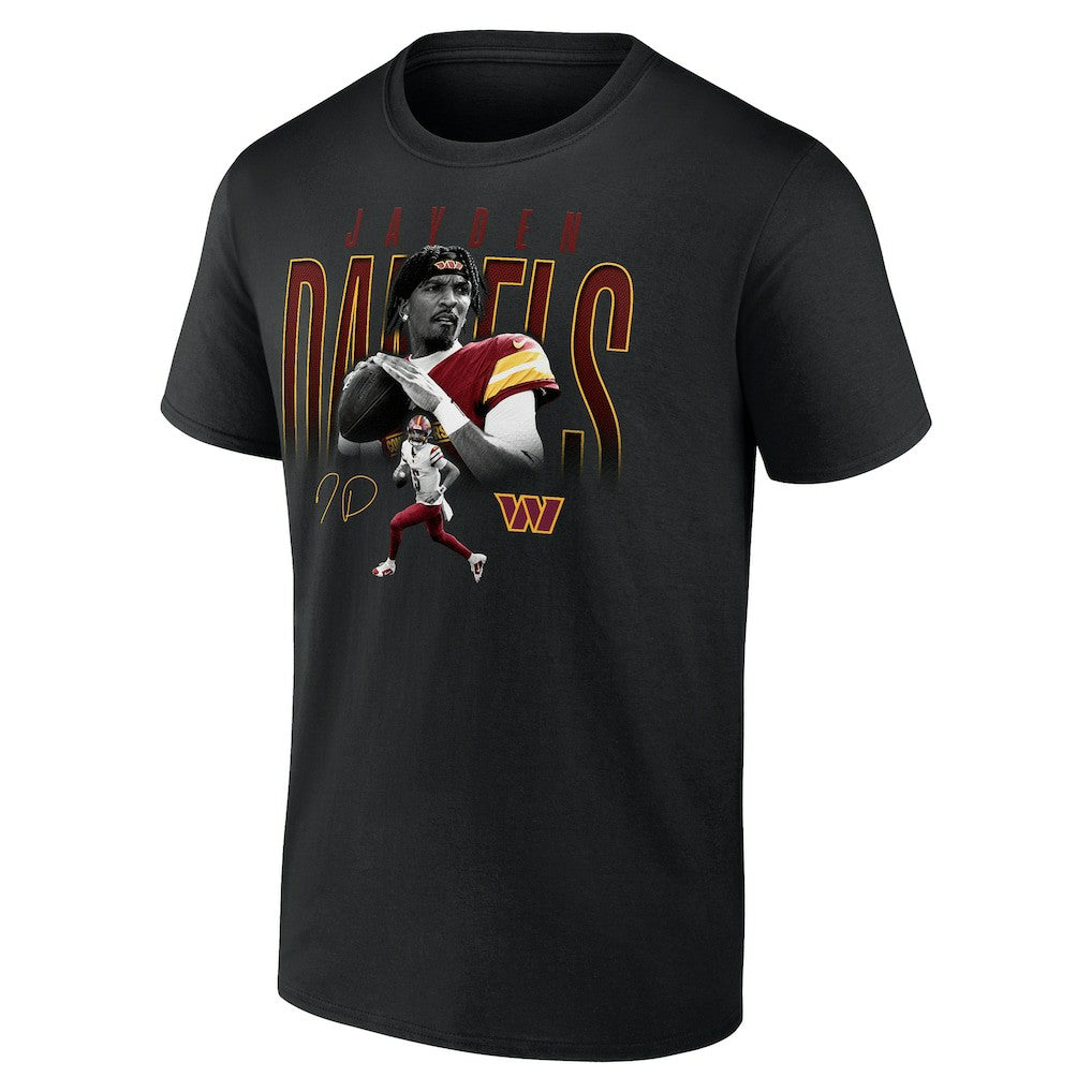 Jayden Daniels Washington Commanders Humble Shadow Player T-Shirt - Black - NFL