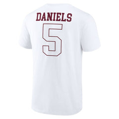 Jayden Daniels Washington Commanders Tonal Name & Number T-Shirt - White - NFL