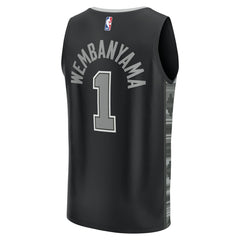 Fanatics Victor Wembanyama San Antonio Spurs Fast Break Replica Player Jersey Statement Edition Black
