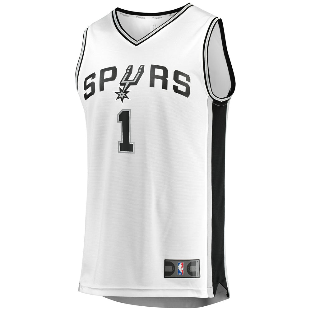 Fanatics Victor Wembanyama San Antonio Spurs Youth Fast Break Replica Player Jersey Association Edition White