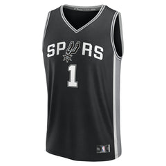 Fanatics Victor Wembanyama San Antonio Spurs Youth Fast Break Replica Player Jersey Icon Edition Black