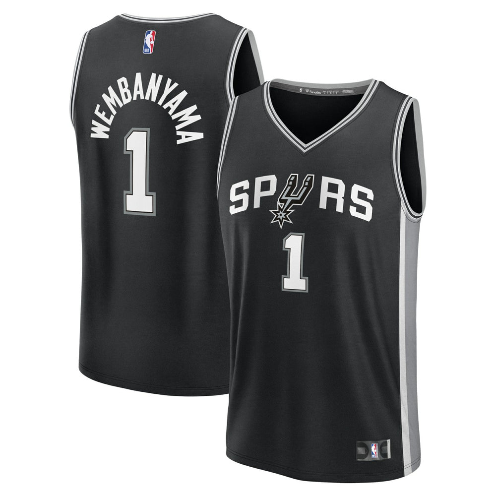 Fanatics Victor Wembanyama San Antonio Spurs Fast Break Replica Player Jersey Icon Edition Black